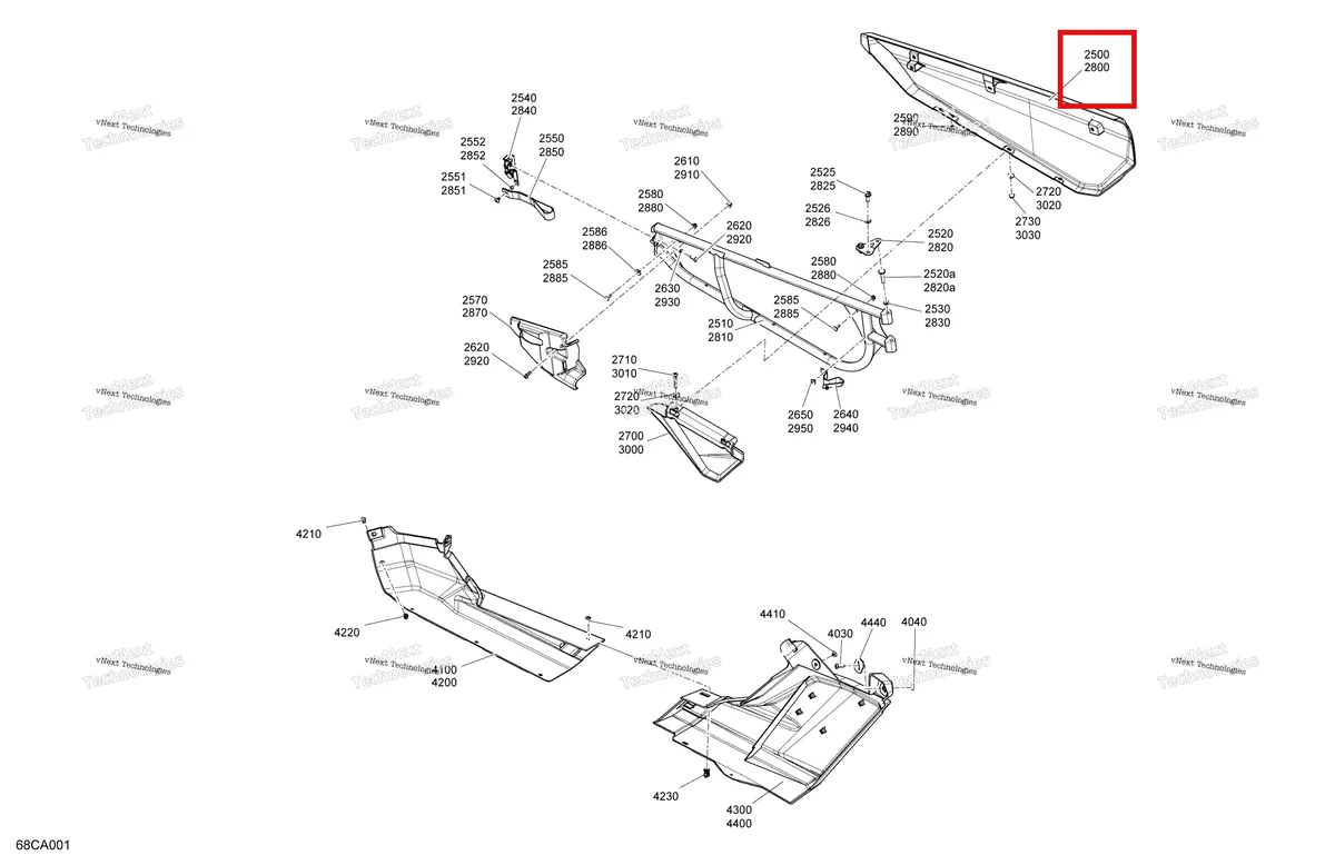 Деталь 705012863 на схеме узла 2021 Can-Am Maverick Turbo R - DS - CE Body - Doors
