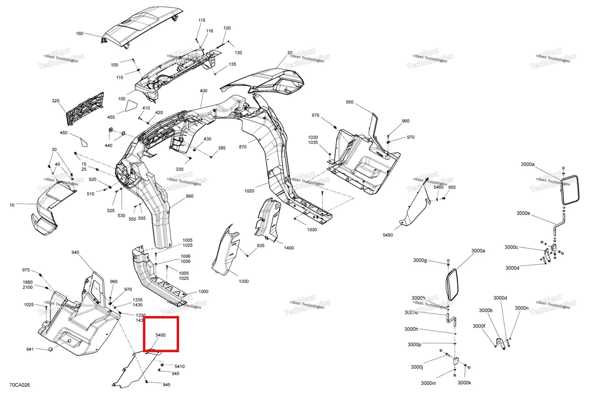 Деталь 705013057 на схеме узла 2021 Can-Am Traxter HD10 - XT - CE Body - System