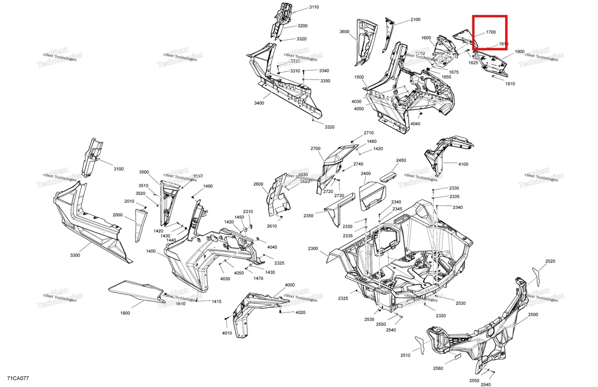 Деталь 705013302 на схеме узла 2021 Can-Am Maverick Sport MAX 1000R - DPS Body - Rear Section