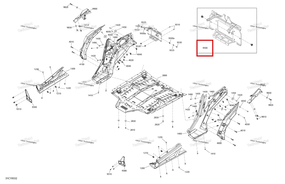 Деталь 705013731 на схеме узла 2019 Can-Am MAVERICK TRAIL 1000 - DPS - T2B SERIES Body Maverick Trail - 1000 - Red - Middle Section