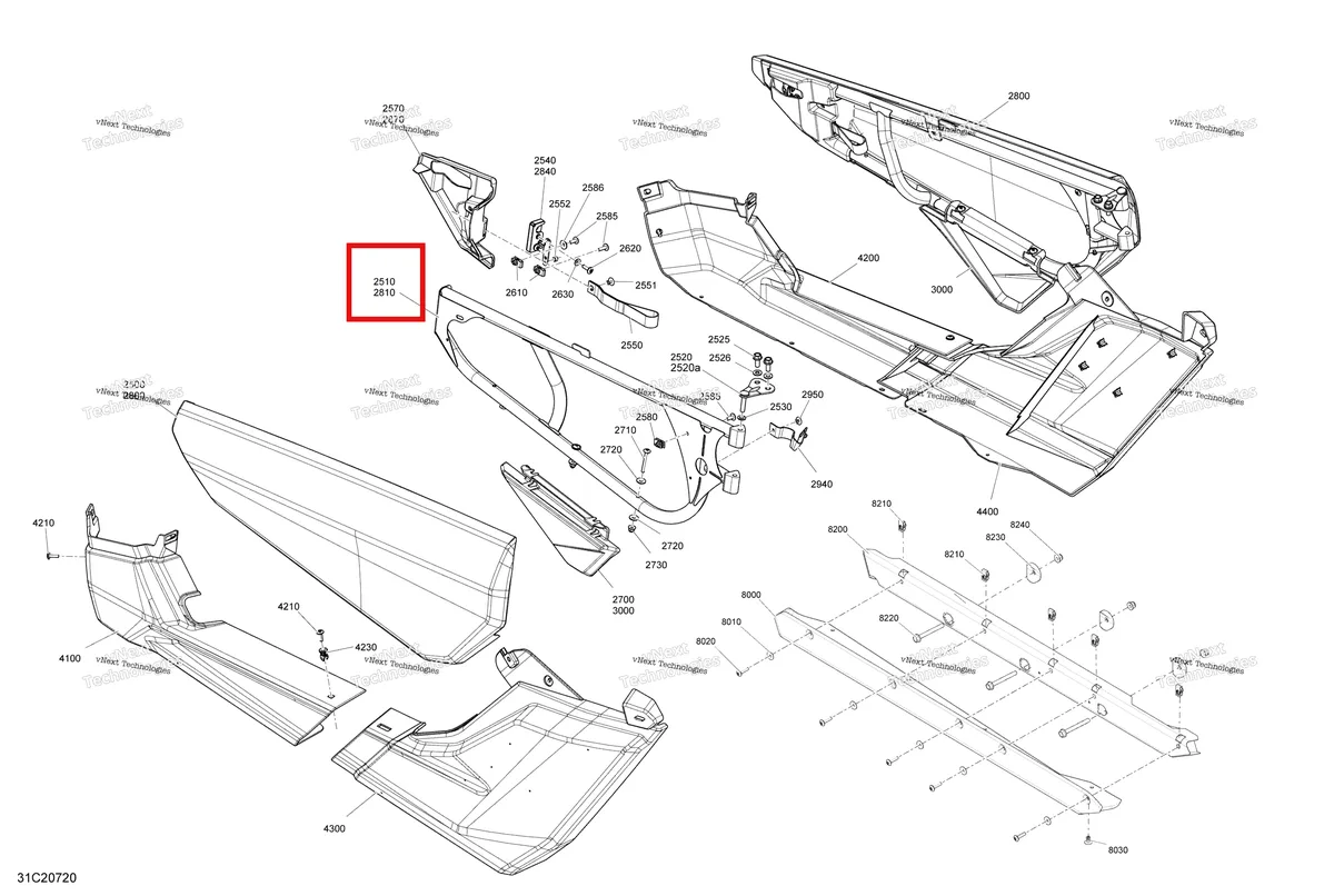 Деталь 705014089 на схеме узла 2020 Can-Am Maverick Turbo - XRC Body - Door Section - Xrc - Orange
