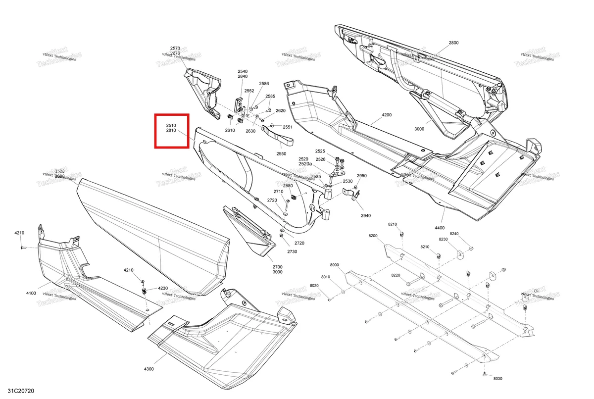 Деталь 705014090 на схеме узла 2020 Can-Am Maverick Turbo - XRC Body - Door Section - Xrc - Orange