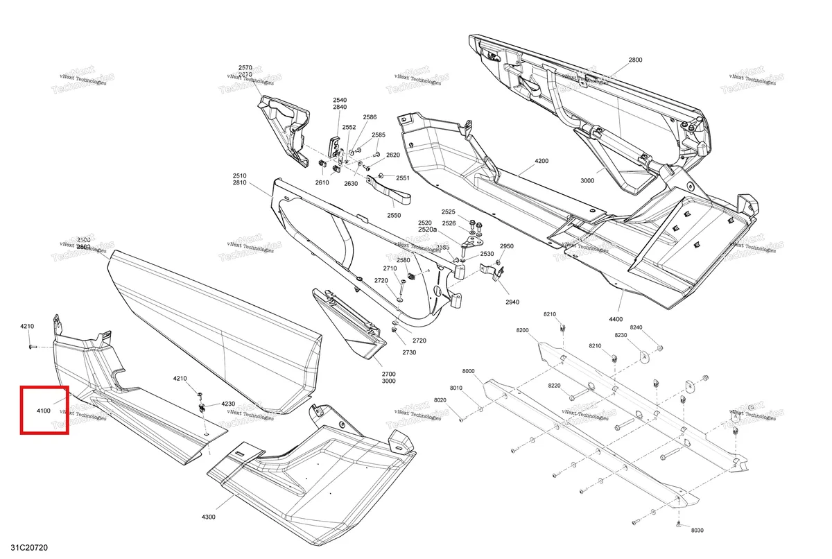 Деталь 705014105 на схеме узла 2020 Can-Am Maverick Turbo - XRC Body - Door Section - Xrc - Orange