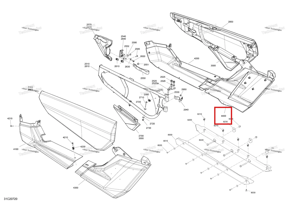 Деталь 705014108 на схеме узла 2020 Can-Am Maverick Turbo - XRC Body - Door Section - Xrc - Orange