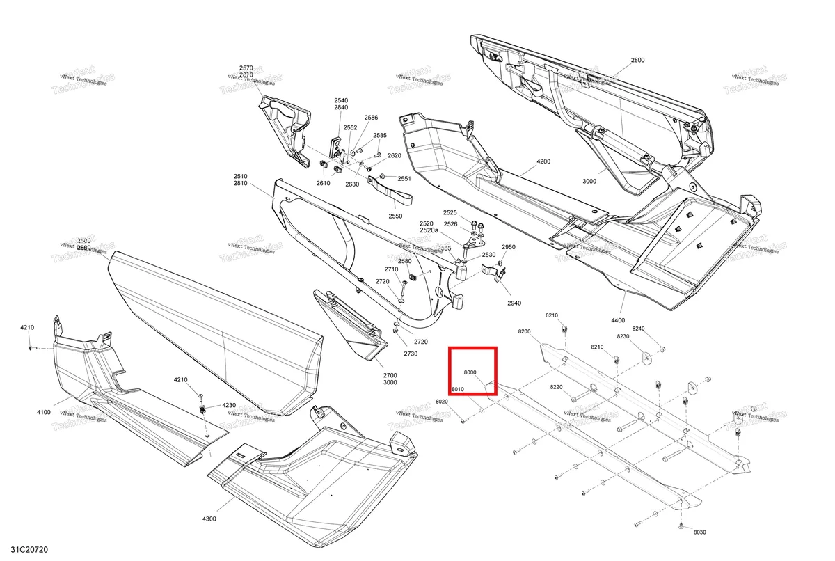 Деталь 705014109 на схеме узла 2020 Can-Am Maverick Turbo - XRC Body - Door Section - Xrc - Orange