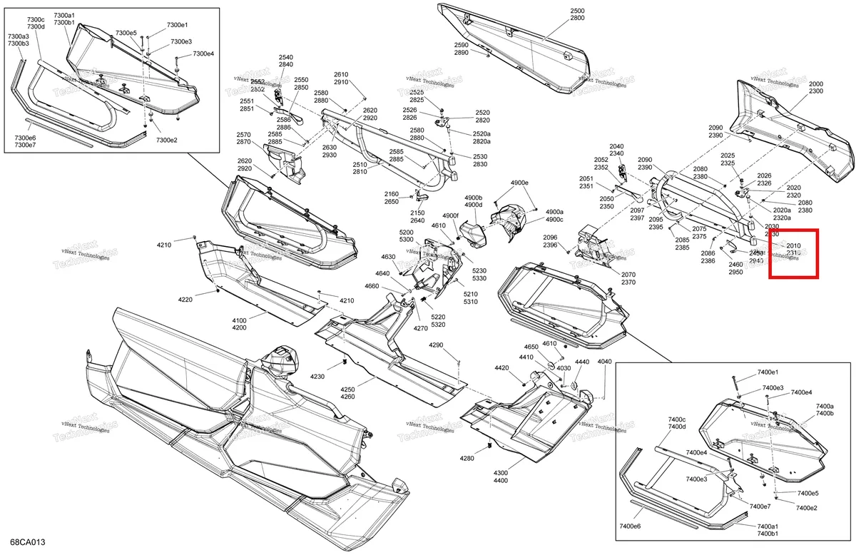 Деталь 705014146 на схеме узла 2021 Can-Am Maverick MAX Turbo RR - XMR Body - Doors