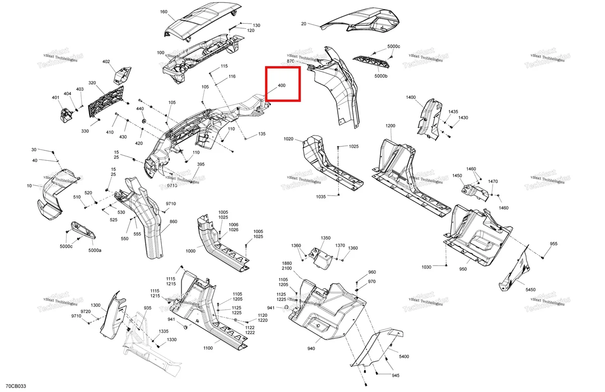 Деталь 705014165 на схеме узла 2022 Can-Am Traxter PRO HD10 - DPS - CE Body - System - With Abs