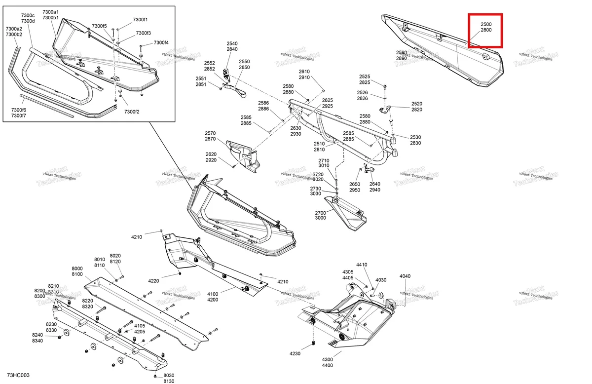 Деталь 705014341 на схеме узла 2023 Can-Am Maverick Turbo RR - XRC Body - Doors