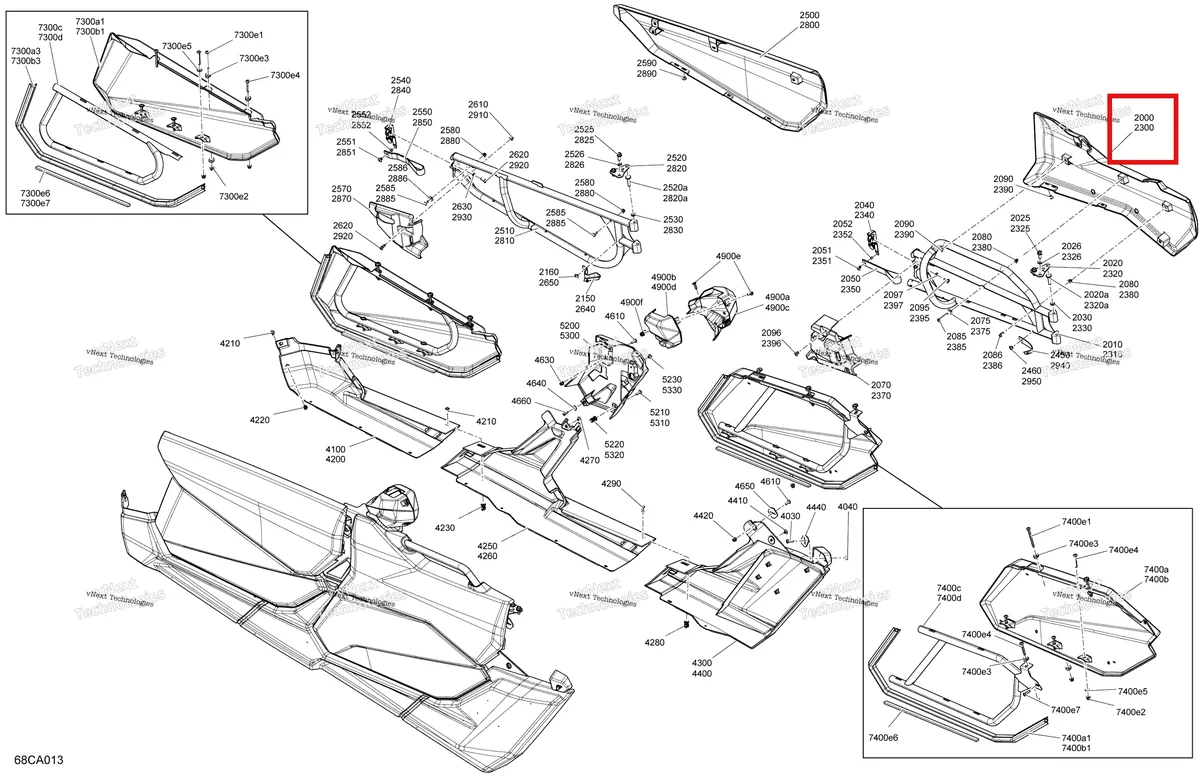 Деталь 705014363 на схеме узла 2021 Can-Am Maverick MAX Turbo RR - XMR Body - Doors