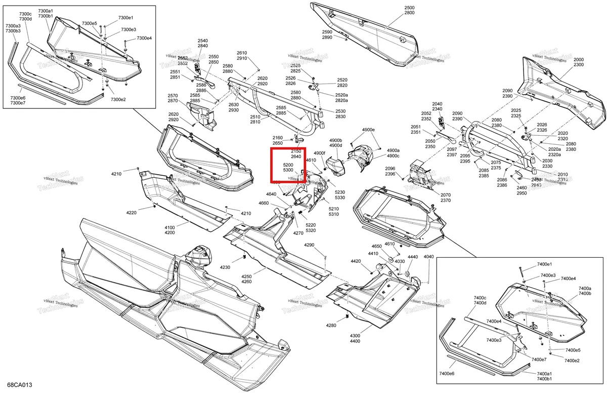 Деталь 705014368 на схеме узла 2021 Can-Am Maverick MAX Turbo RR - XMR Body - Doors