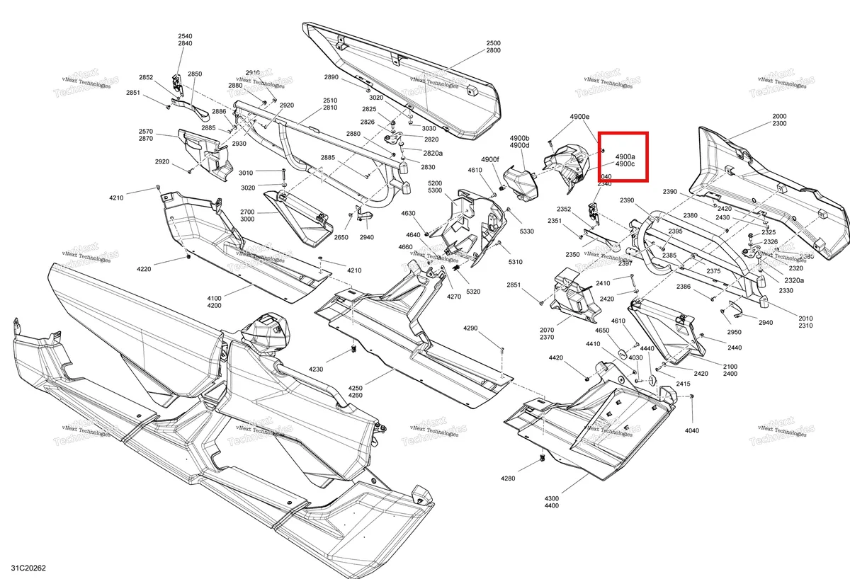 Деталь 705014859 на схеме узла 2020 Can-Am Maverick MAX Turbo Body - Door Section - Red