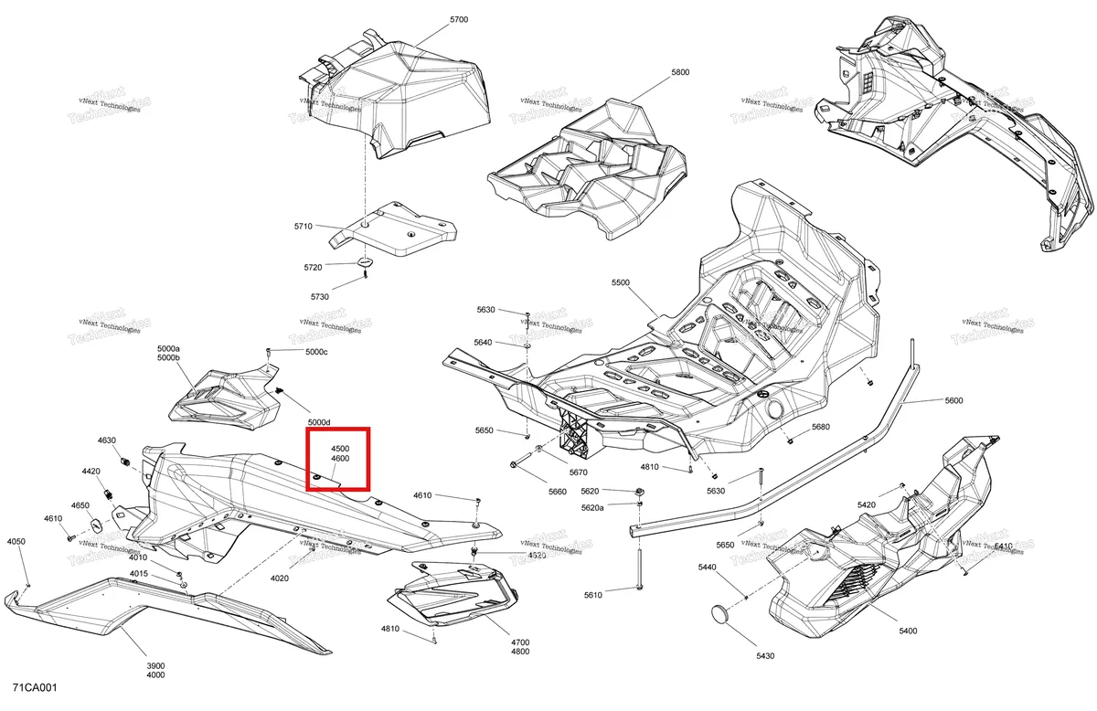 Деталь 705015316 на схеме узла 2021 Can-Am Maverick Turbo R - DS RS Body - Rear Section