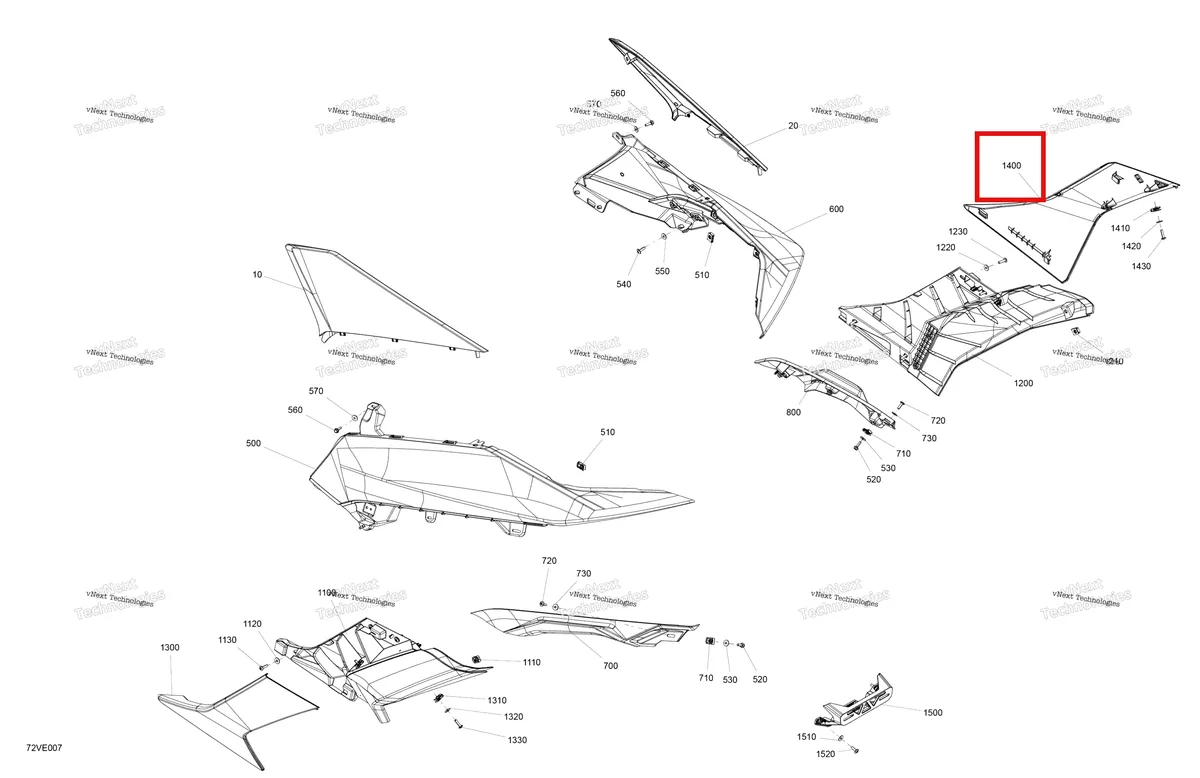 Деталь 705015539 на схеме узла 2025 Can-Am Maverick R - 996NT - BASE - 9BSC - Catalyst Gray - 77
