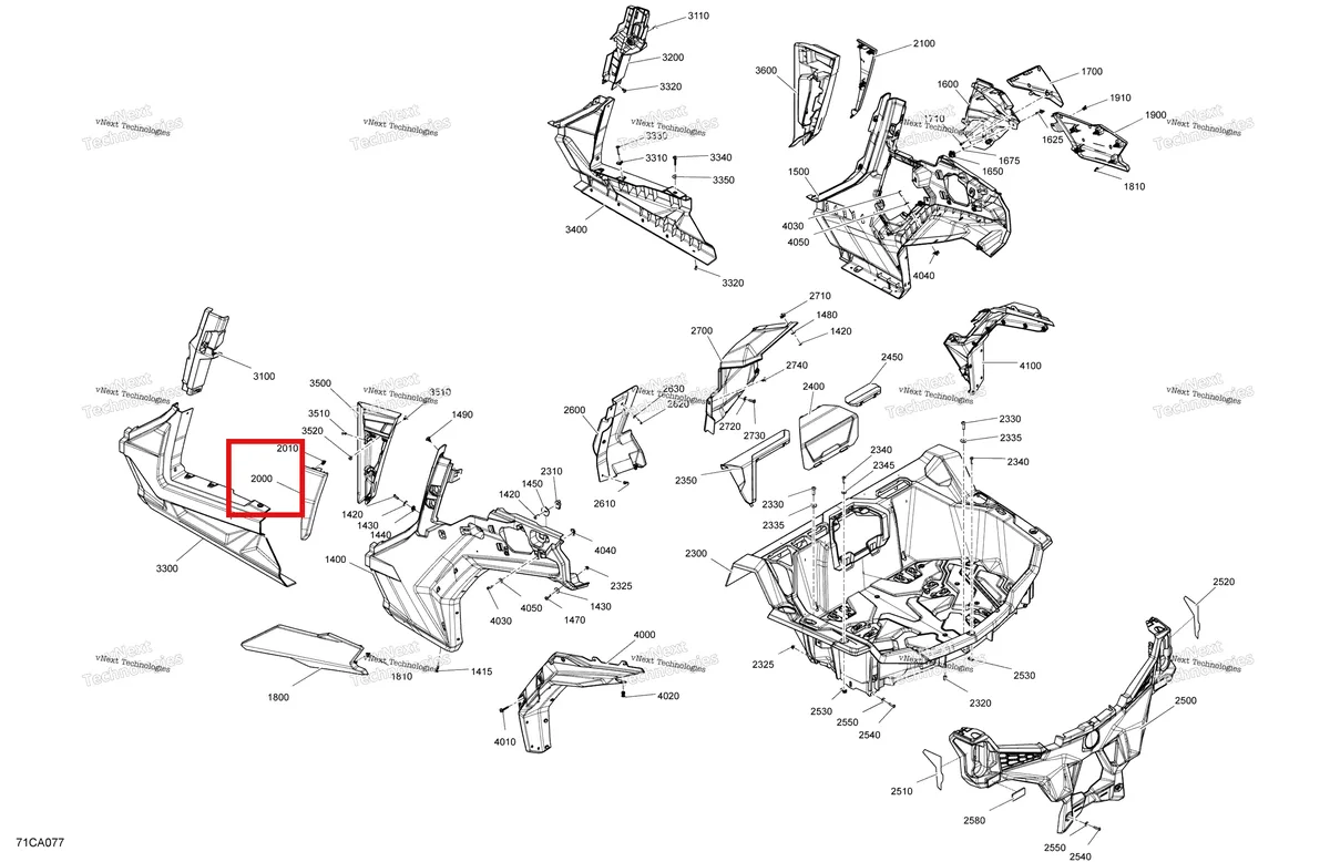 Деталь 705015566 на схеме узла 2021 Can-Am Maverick Sport MAX 1000R - DPS Body - Rear Section