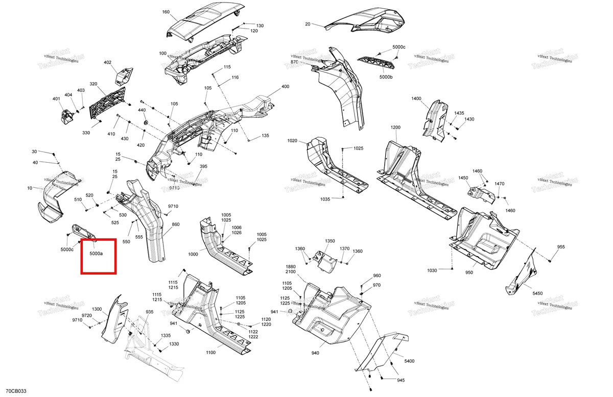 Деталь 705015795 на схеме узла 2022 Can-Am Traxter PRO HD10 - DPS - CE Body - System - With Abs