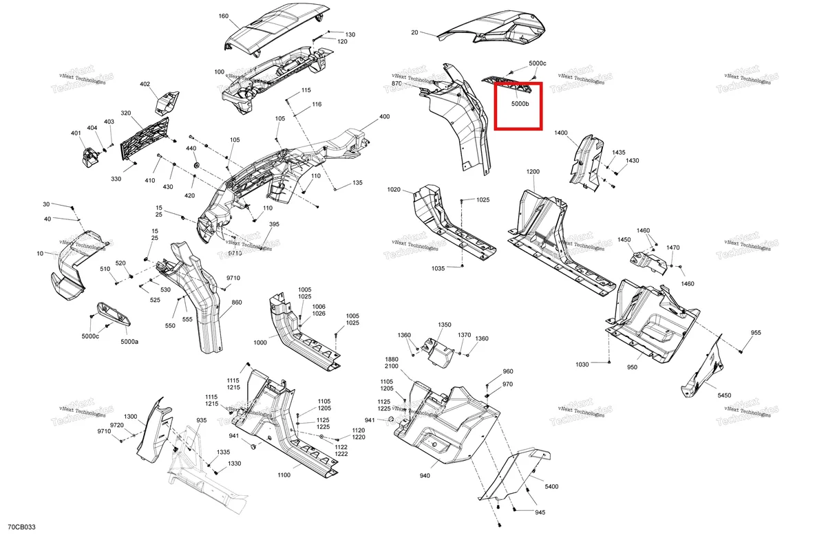 Деталь 705015796 на схеме узла 2022 Can-Am Traxter PRO HD10 - DPS - CE Body - System - With Abs