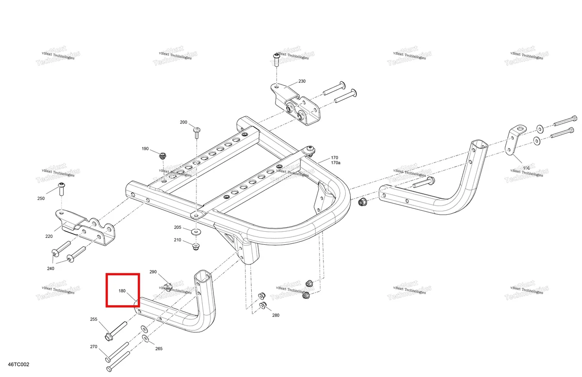Деталь 705016209 на схеме узла 2023 Can-Am Renegade 1000R EFI - XXC Body - Rear Bumper