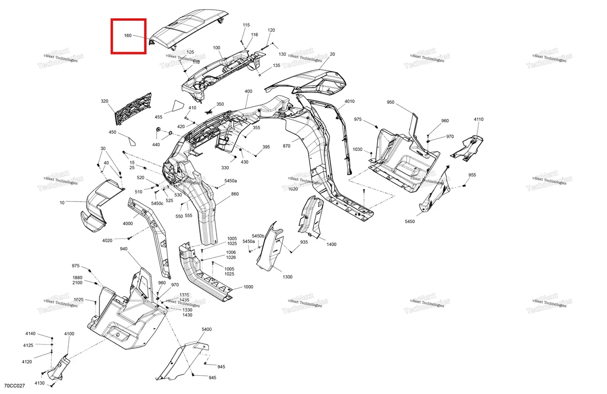 Деталь 705016426 на схеме узла 2023 Can-Am Traxter HD10 - XMR - CE Body - System