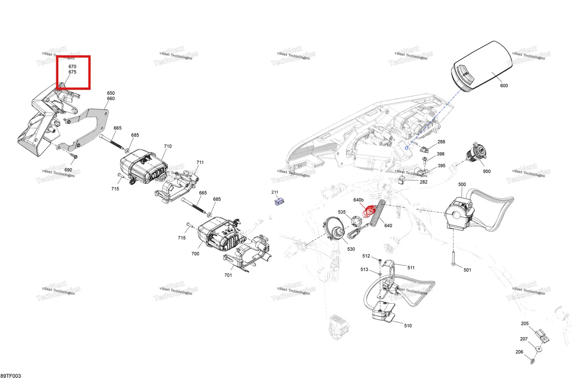 Деталь 705016532 на схеме узла 2026 Can-Am RENEGADE - 4X4 - XMR - 1000R EFI - 5UTA - Hyper Silver Electric - Front Section