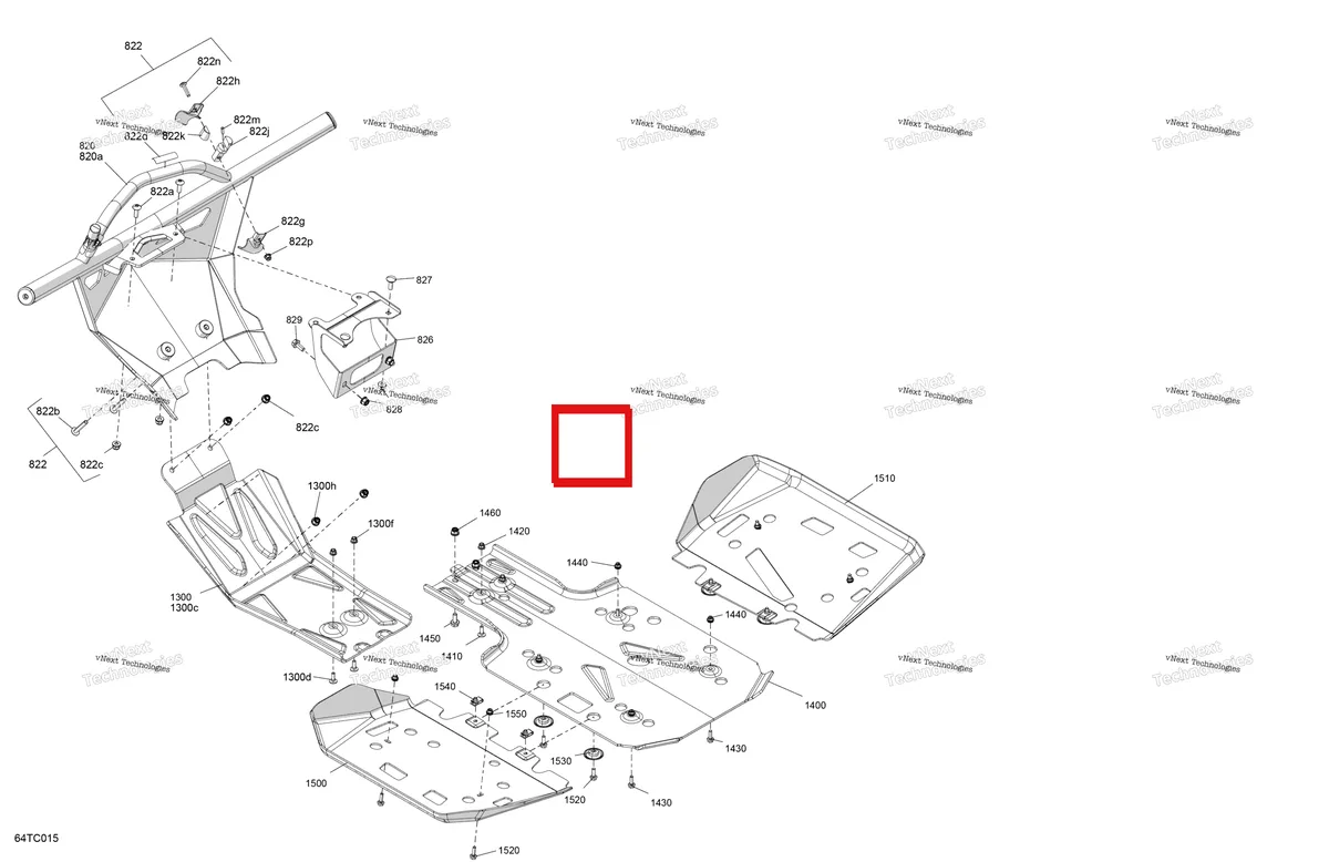 Деталь 705016604 на схеме узла 2023 Can-Am Outlander 1000R EFI - XXC Body - Skid Plate And Bumper