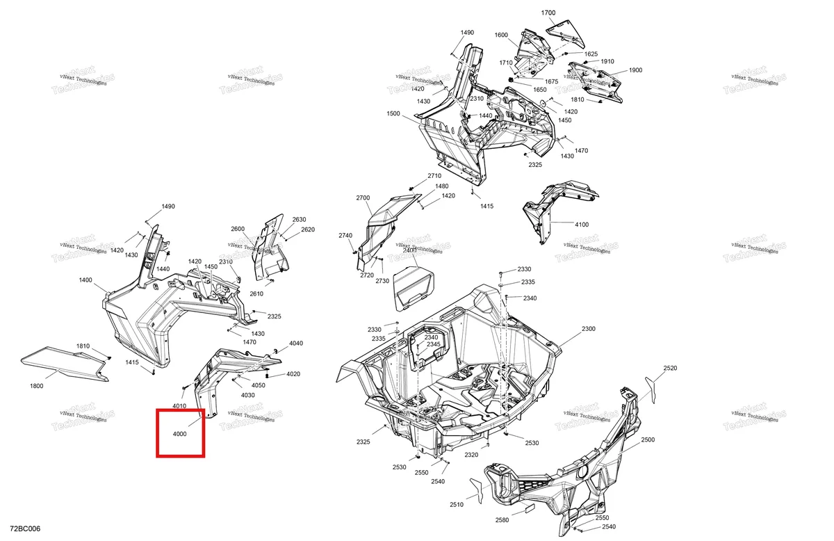 Деталь 705016942 на схеме узла 2023 Can-Am Maverick Sport 1000R - DPS Body - Rear Section