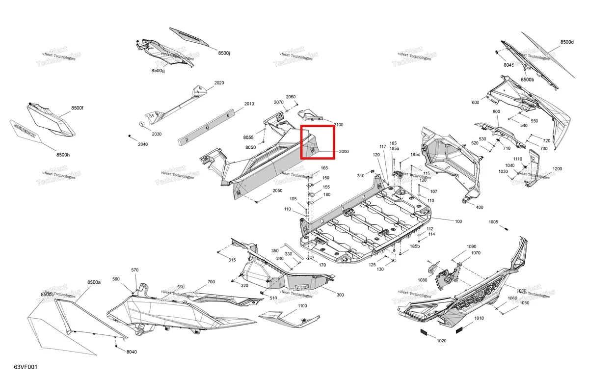 Деталь 705017028 на схеме узла 2026 Can-Am Maverick R - 996NT - X - 8GTA - Legion Red - 77