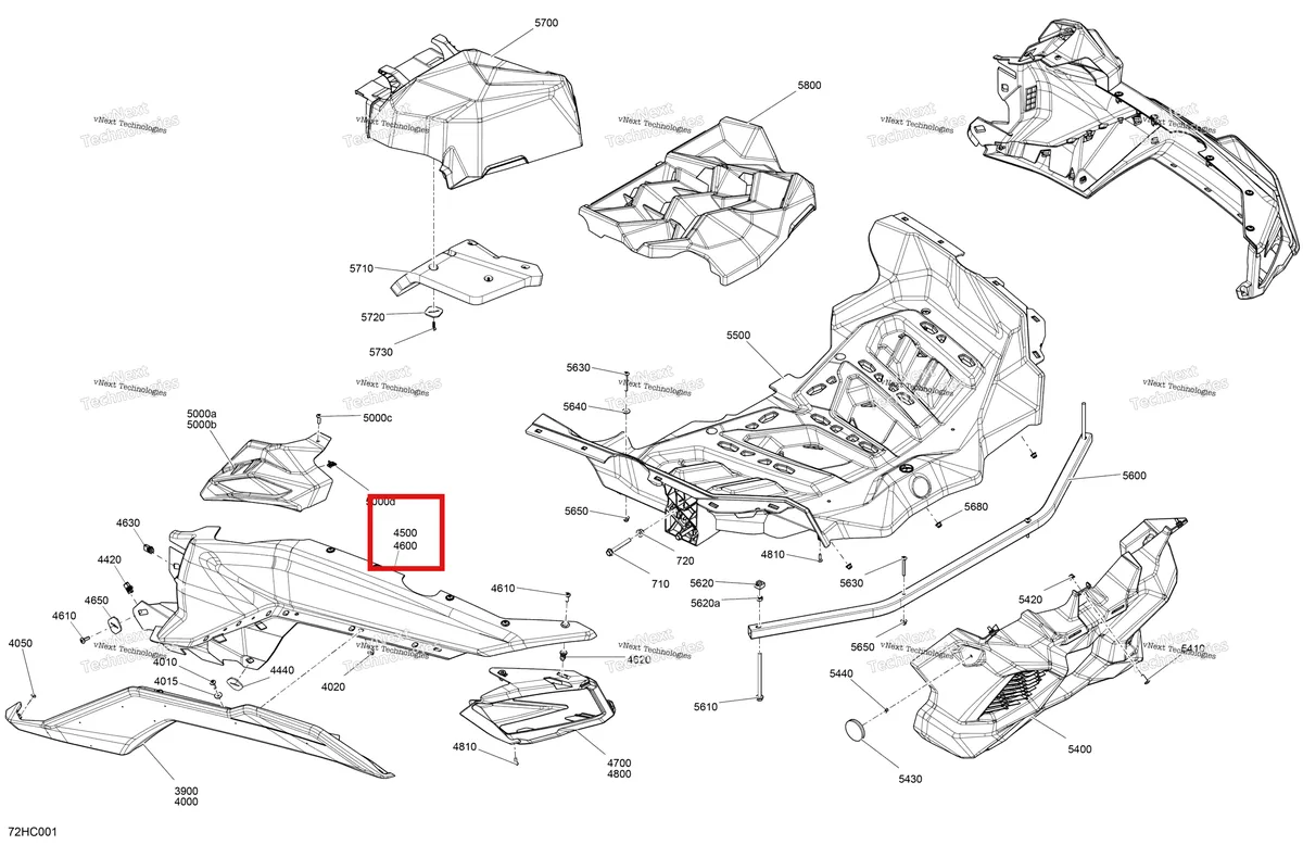 Деталь 705017294 на схеме узла 2023 Can-Am Maverick Turbo RR - DS - CE Body - Rear Section