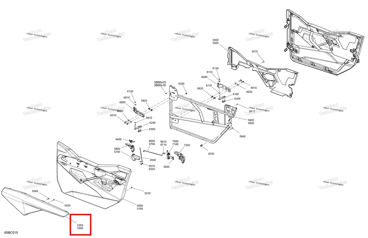 Деталь 705017317 на схеме узла 2023 Can-Am Maverick Trail 1000 - DPS Enclosure Cab - Doors