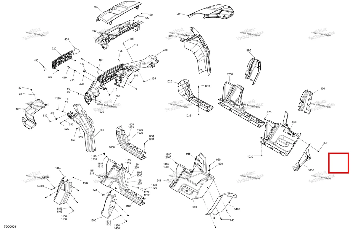 Деталь 705017553 на схеме узла 2023 Can-Am Defender MAX HD7 - BASE Body - System