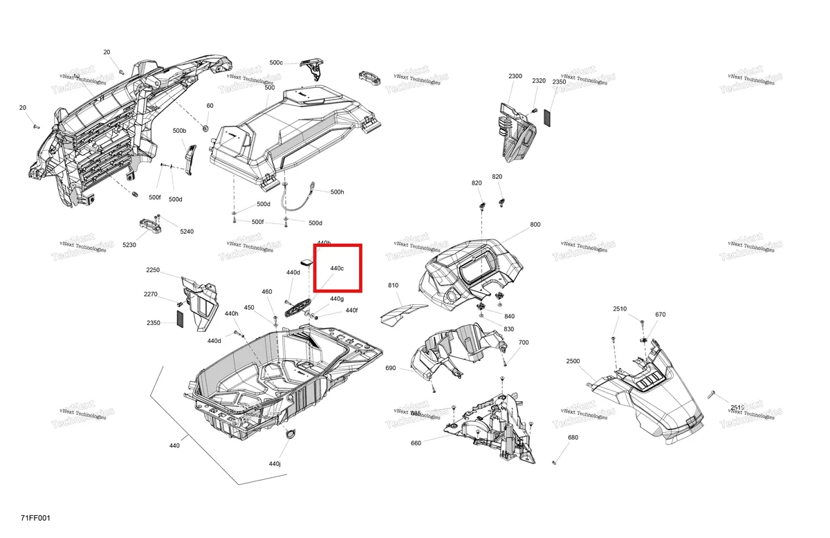 Деталь 705018509 (Кулачок Can-Am Outlander 4x4 DPS 700 (2025) (705018509)) на схеме узла 2026 Can-Am OUTLANDER - 4X4 - STD - 700 - 1CTC - Legion Red Body - Front Section