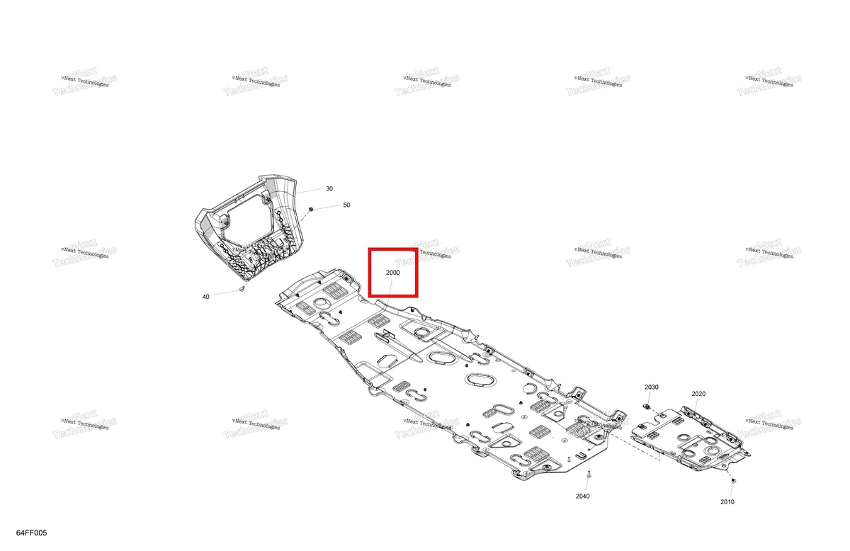 Деталь 705018716 на схеме узла 2026 Can-Am OUT-MAX - 4X4 - DPS - 700 - 1WTG - Legion Red Body - Skid Plate And Bumper