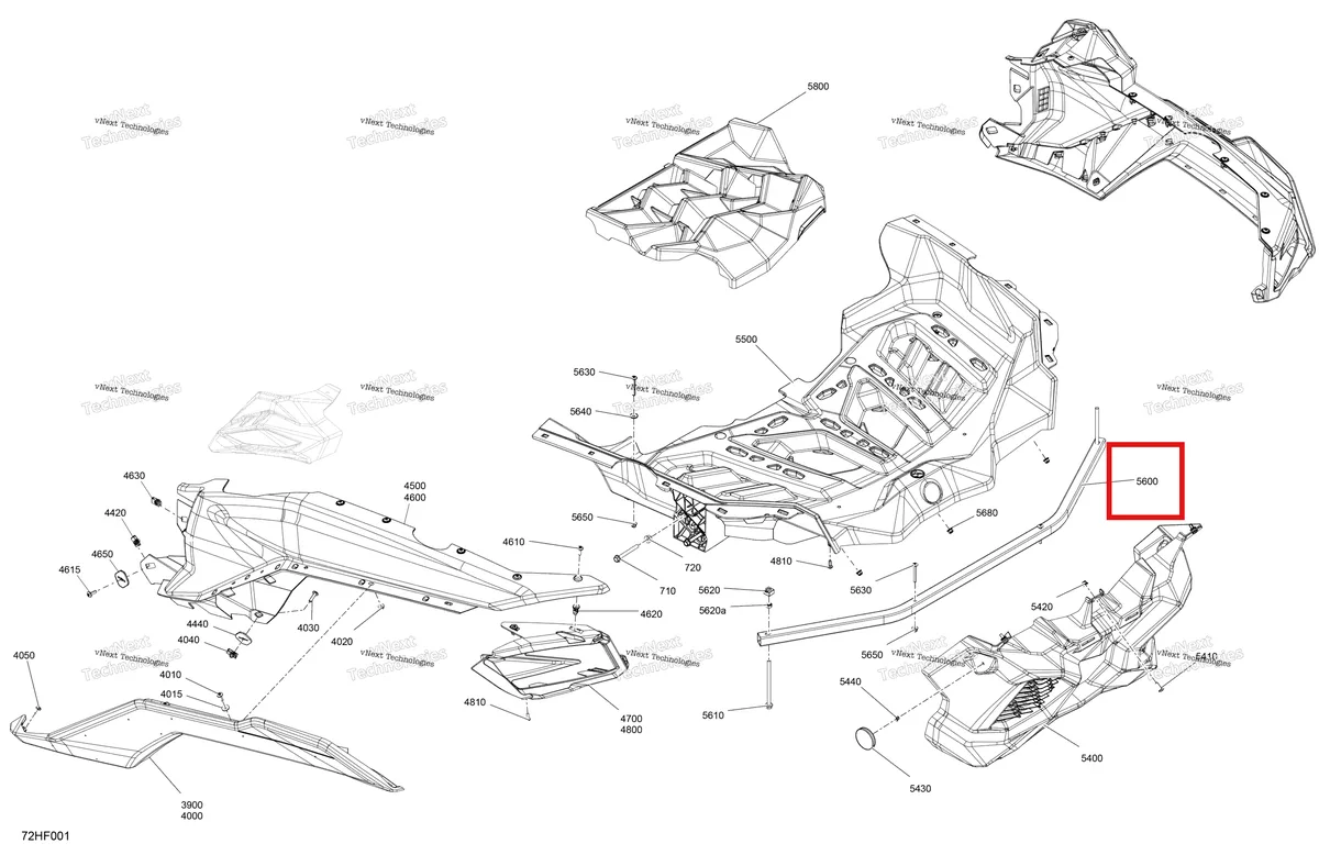 Деталь 705020267 (Трубка багажник Can-Am Maverick Turbo RR XRS (2026) (705020267)) на схеме узла 2026 Can-Am Maverick Max - TURBO RR - XMR - 7ZTA - Loft Green Satin - 72