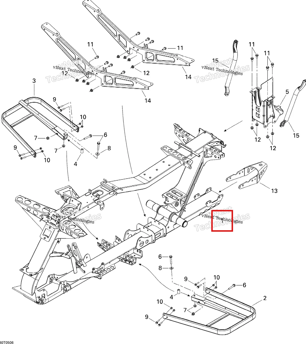 Деталь 705201185 на схеме узла 2005 Can-Am Outlander MAX 400 Frame