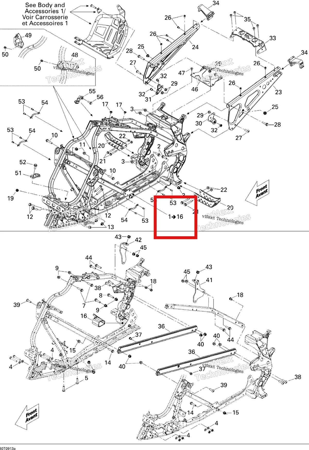 Деталь 705201717 на схеме узла 2009 Can-Am DS 450 Xxc, Xmx EFI Frame Xmx