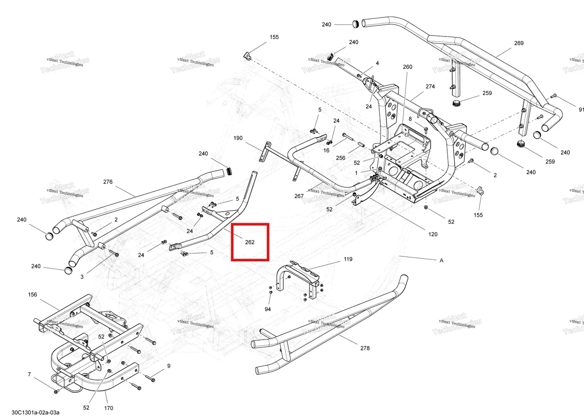 Деталь 705202946 на схеме узла 2013 Can-Am COMMANDER LTD 1000 Frame