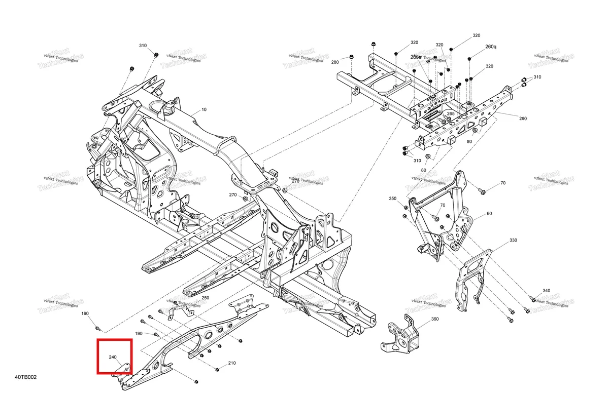 Деталь 705202947 на схеме узла 2022 Can-Am Outlander MAX 1000R EFI - DPS - CE Frame - System