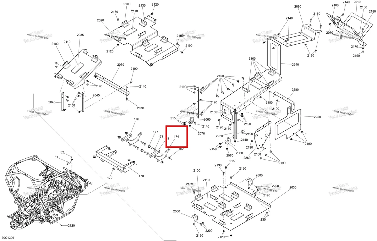 Деталь 705203273 на схеме узла STD, XT, LSV Frame