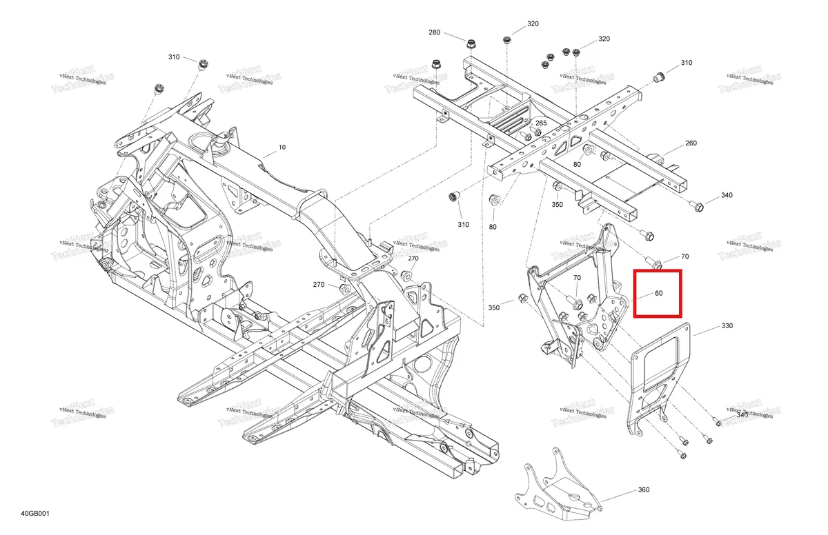 Деталь 705203387 на схеме узла Frame - System