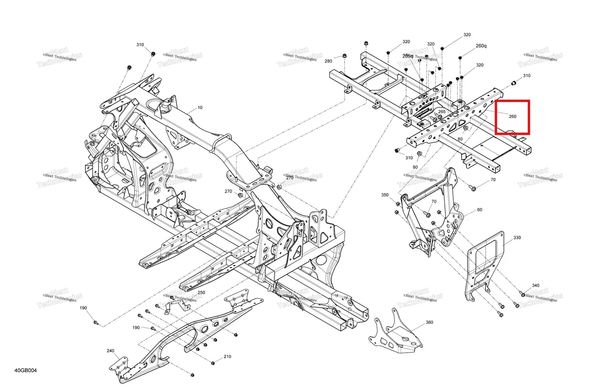 Деталь 705203427 на схеме узла 2022 Can-Am Outlander MAX 450 EFI - STD Frame - System