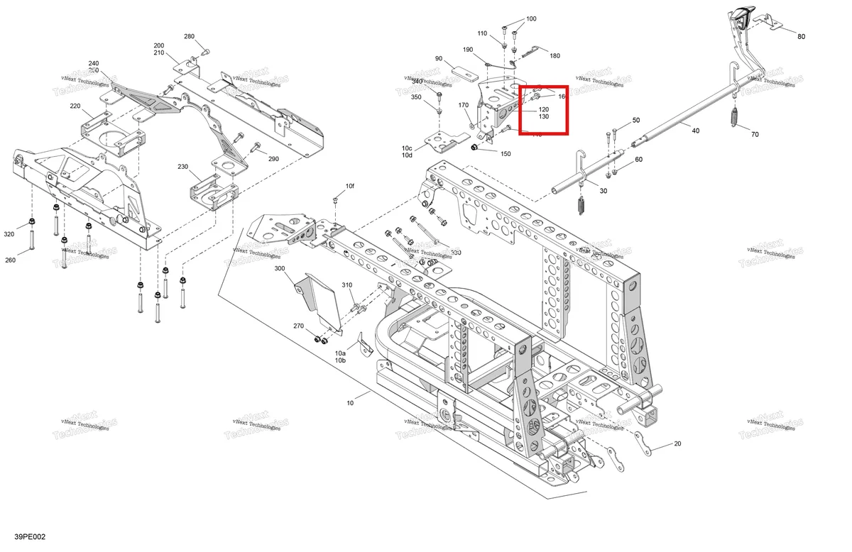 Деталь 705203611 на схеме узла 2025 Can-Am OUT-MAX - 6X6 - XT - 1000 EFI - 5ZSA - Boreal Green Frame - Rear Part