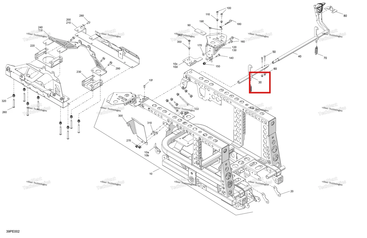 Деталь 705203669 на схеме узла 2025 Can-Am OUT-MAX - 6X6 - XT - 1000 EFI - 5ZSA - Boreal Green Frame - Rear Part