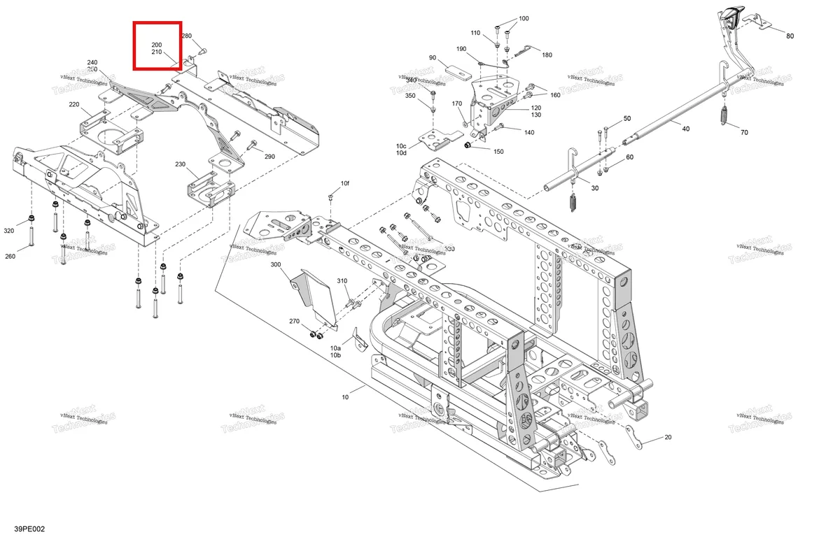 Деталь 705203724 на схеме узла 2025 Can-Am OUT-MAX - 6X6 - XT - 1000 EFI - 5ZSA - Boreal Green Frame - Rear Part