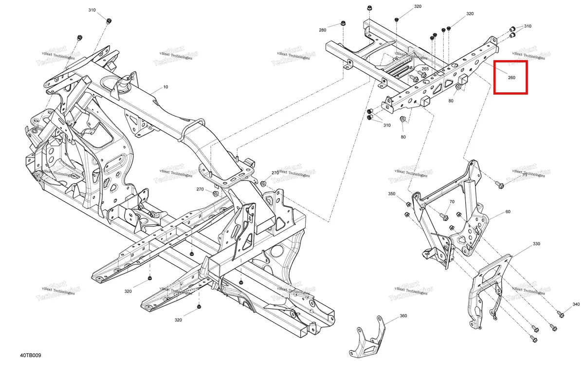 Деталь 705204075 на схеме узла 2022 Can-Am Renegade 1000R EFI - XXC - CE Frame - System
