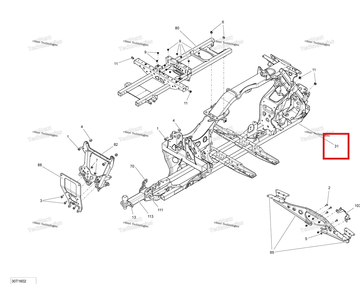 Деталь 705204118 на схеме узла 2016 Can-Am Outlander - 650 EFI - PRO Package Frame - All Models