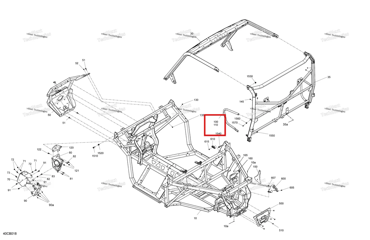 Деталь 705204592 на схеме узла 2022 Can-Am Traxter HD9 - DPS - CE Frame - System