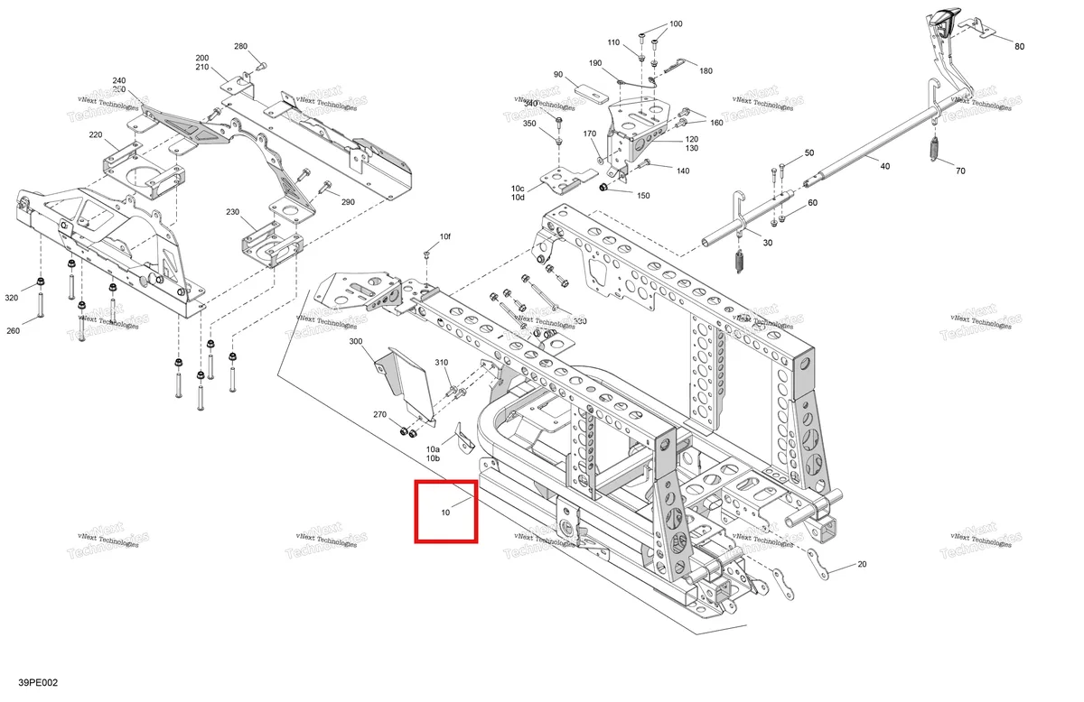 Деталь 705204598 на схеме узла 2025 Can-Am OUT-MAX - 6X6 - XT - 1000 EFI - 5ZSA - Boreal Green Frame - Rear Part
