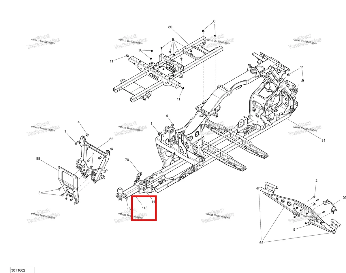 Деталь 705205304 на схеме узла 2016 Can-Am Outlander - 650 EFI - PRO Package Frame - All Models