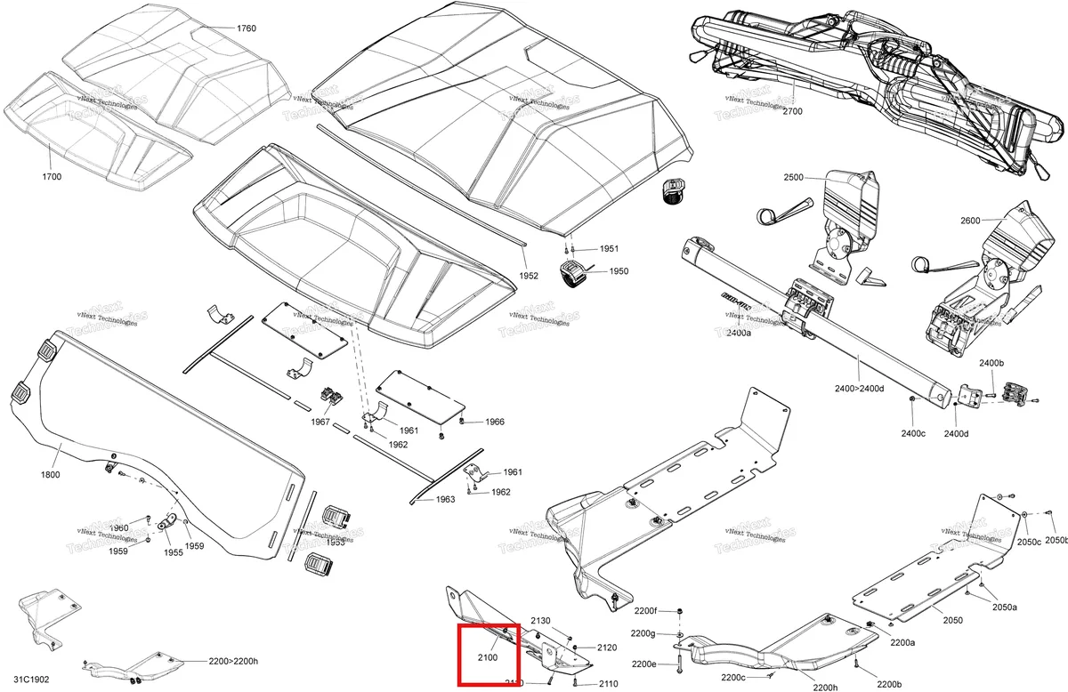 Деталь 705205448 на схеме узла 2019 Can-Am Commander 1000R EFI Body And Accessories - Accessories - Hunting Edition