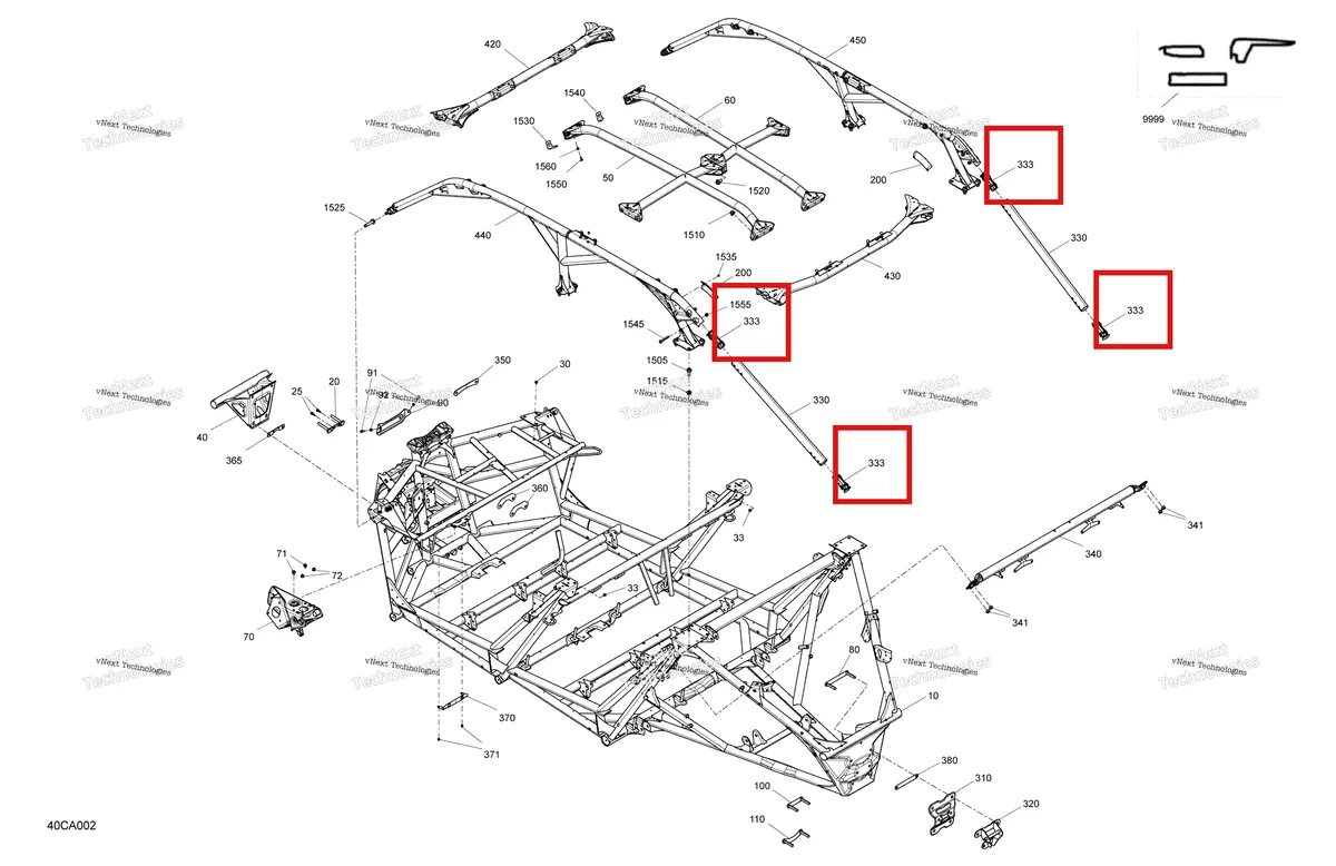 Деталь 705205634 на схеме узла 2021 Can-Am Maverick MAX Turbo RR - XRS - CE Frame - System