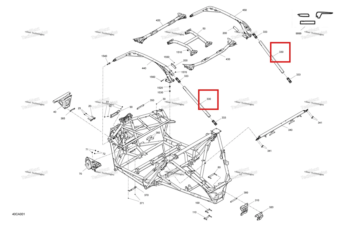 Деталь 705205751 на схеме узла 2021 Can-Am Maverick Turbo RR - XRS - CE Frame - System